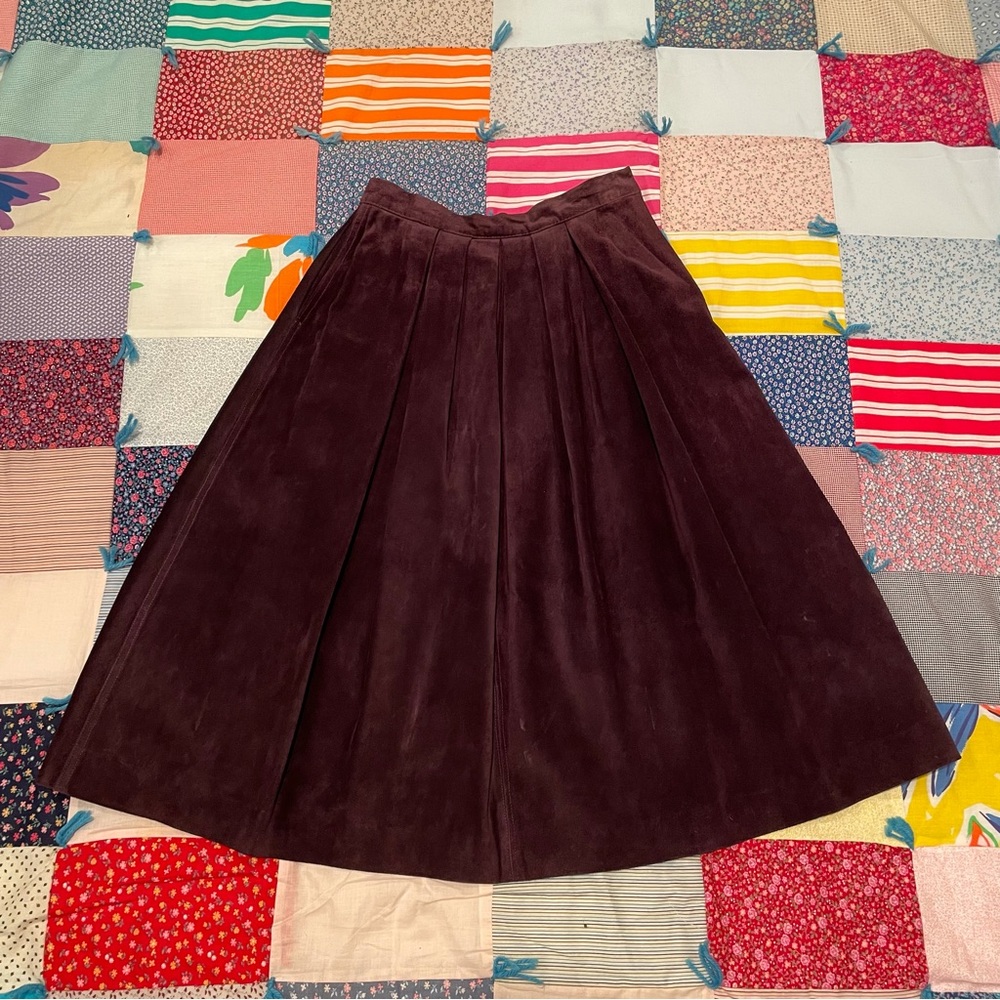 70’s Christian Dior Leather Skirt